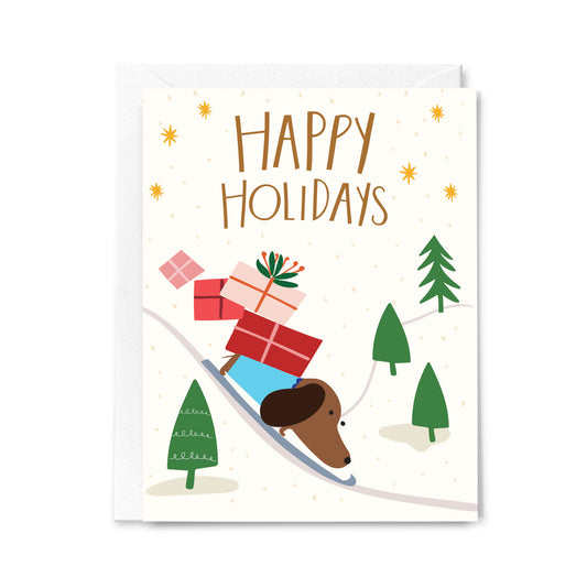 Happy Holidays Stanley's Sled