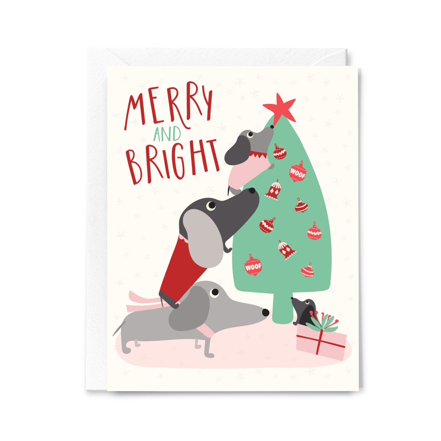 Happy Holidays - Dachshund Christmas
